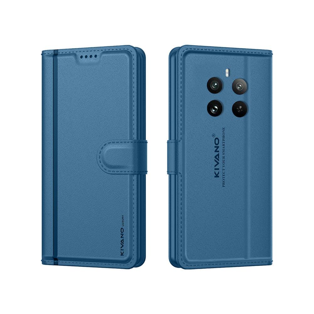 REALME 12 PLUS 5G Leather Flip Cover & Mobile Card Holder - Kivano Luxe - Aibex